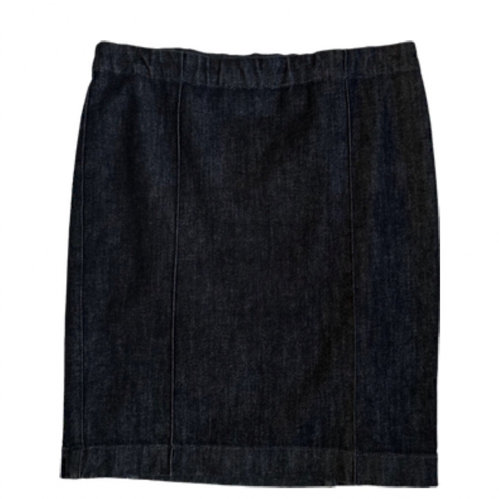 The Row Dark Denim Pencil Skirt